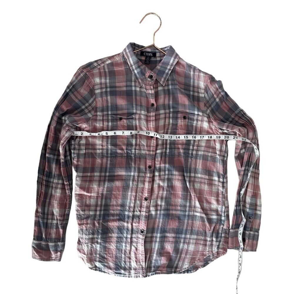 Chaps Soft Lightweight Flannel Button Down - Size… - image 6